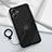 Coque Ultra Fine Silicone Souple Housse Etui avec Support Bague Anneau Aimante Magnetique S02 pour Xiaomi Poco M6 Pro 5G Noir