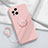 Coque Ultra Fine Silicone Souple Housse Etui avec Support Bague Anneau Aimante Magnetique S03 pour Oppo Find X3 5G Petit