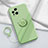 Coque Ultra Fine Silicone Souple Housse Etui avec Support Bague Anneau Aimante Magnetique S03 pour Oppo Find X3 Pro 5G Pastel Vert