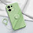 Coque Ultra Fine Silicone Souple Housse Etui avec Support Bague Anneau Aimante Magnetique S03 pour Oppo Reno8 5G Vert