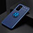 Coque Ultra Fine Silicone Souple Housse Etui avec Support Bague Anneau Aimante Magnetique SD1 pour OnePlus 9 5G Bleu