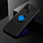 Coque Ultra Fine Silicone Souple Housse Etui avec Support Bague Anneau Aimante Magnetique SD1 pour Realme 7i RMX2193 Bleu et Noir