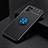 Coque Ultra Fine Silicone Souple Housse Etui avec Support Bague Anneau Aimante Magnetique SD1 pour Realme 8i Bleu et Noir