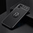 Coque Ultra Fine Silicone Souple Housse Etui avec Support Bague Anneau Aimante Magnetique SD1 pour Realme 8i Noir