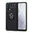 Coque Ultra Fine Silicone Souple Housse Etui avec Support Bague Anneau Aimante Magnetique SD1 pour Realme GT Master 5G Noir