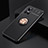 Coque Ultra Fine Silicone Souple Housse Etui avec Support Bague Anneau Aimante Magnetique SD1 pour Realme GT Neo3 5G Or et Noir