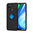 Coque Ultra Fine Silicone Souple Housse Etui avec Support Bague Anneau Aimante Magnetique SD1 pour Realme Q2i 5G Bleu et Noir