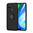 Coque Ultra Fine Silicone Souple Housse Etui avec Support Bague Anneau Aimante Magnetique SD1 pour Realme Q2i 5G Noir