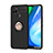 Coque Ultra Fine Silicone Souple Housse Etui avec Support Bague Anneau Aimante Magnetique SD1 pour Realme Q2i 5G Or et Noir