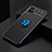 Coque Ultra Fine Silicone Souple Housse Etui avec Support Bague Anneau Aimante Magnetique SD1 pour Realme V11 5G Bleu et Noir