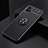 Coque Ultra Fine Silicone Souple Housse Etui avec Support Bague Anneau Aimante Magnetique SD1 pour Realme V11 5G Noir