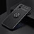 Coque Ultra Fine Silicone Souple Housse Etui avec Support Bague Anneau Aimante Magnetique SD1 pour Vivo iQOO Z5x 5G Noir