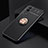 Coque Ultra Fine Silicone Souple Housse Etui avec Support Bague Anneau Aimante Magnetique SD1 pour Vivo Y53s t2 Or et Noir