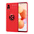 Coque Ultra Fine Silicone Souple Housse Etui avec Support Bague Anneau Aimante Magnetique SD1 pour Xiaomi Civi 1S 5G Rouge