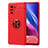 Coque Ultra Fine Silicone Souple Housse Etui avec Support Bague Anneau Aimante Magnetique SD1 pour Xiaomi Mi 11i 5G Rouge