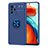 Coque Ultra Fine Silicone Souple Housse Etui avec Support Bague Anneau Aimante Magnetique SD1 pour Xiaomi Poco X3 GT 5G Bleu