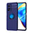 Coque Ultra Fine Silicone Souple Housse Etui avec Support Bague Anneau Aimante Magnetique SD1 pour Xiaomi Redmi K30S 5G Bleu