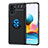 Coque Ultra Fine Silicone Souple Housse Etui avec Support Bague Anneau Aimante Magnetique SD1 pour Xiaomi Redmi Note 10 4G Bleu et Noir