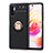 Coque Ultra Fine Silicone Souple Housse Etui avec Support Bague Anneau Aimante Magnetique SD1 pour Xiaomi Redmi Note 10T 5G Or et Noir