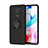 Coque Ultra Fine Silicone Souple Housse Etui avec Support Bague Anneau Aimante Magnetique SD1 pour Xiaomi Redmi Note 9 Noir