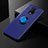 Coque Ultra Fine Silicone Souple Housse Etui avec Support Bague Anneau Aimante Magnetique SD1 pour Xiaomi Redmi Note 9 Pro Bleu