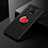 Coque Ultra Fine Silicone Souple Housse Etui avec Support Bague Anneau Aimante Magnetique SD1 pour Xiaomi Redmi Note 9 Pro Max Rouge et Noir