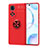 Coque Ultra Fine Silicone Souple Housse Etui avec Support Bague Anneau Aimante Magnetique SD2 pour Huawei Nova 9 Rouge