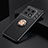 Coque Ultra Fine Silicone Souple Housse Etui avec Support Bague Anneau Aimante Magnetique SD2 pour OnePlus 10 Pro 5G Or et Noir