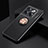 Coque Ultra Fine Silicone Souple Housse Etui avec Support Bague Anneau Aimante Magnetique SD2 pour OnePlus 10T 5G Or et Noir