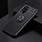 Coque Ultra Fine Silicone Souple Housse Etui avec Support Bague Anneau Aimante Magnetique SD2 pour OnePlus 9 Pro 5G Noir