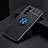 Coque Ultra Fine Silicone Souple Housse Etui avec Support Bague Anneau Aimante Magnetique SD2 pour OnePlus 9RT 5G Bleu et Noir