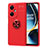 Coque Ultra Fine Silicone Souple Housse Etui avec Support Bague Anneau Aimante Magnetique SD2 pour OnePlus Nord CE 3 Lite 5G Rouge