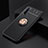 Coque Ultra Fine Silicone Souple Housse Etui avec Support Bague Anneau Aimante Magnetique SD2 pour OnePlus Nord CE 5G Or et Noir