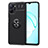 Coque Ultra Fine Silicone Souple Housse Etui avec Support Bague Anneau Aimante Magnetique SD2 pour Realme 9i 5G Noir