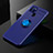 Coque Ultra Fine Silicone Souple Housse Etui avec Support Bague Anneau Aimante Magnetique SD2 pour Realme V3 5G Bleu