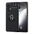 Coque Ultra Fine Silicone Souple Housse Etui avec Support Bague Anneau Aimante Magnetique SD2 pour Vivo X70 5G Noir