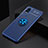 Coque Ultra Fine Silicone Souple Housse Etui avec Support Bague Anneau Aimante Magnetique SD2 pour Xiaomi Civi 1S 5G Bleu