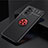 Coque Ultra Fine Silicone Souple Housse Etui avec Support Bague Anneau Aimante Magnetique SD2 pour Xiaomi Mi 11i 5G Rouge et Noir