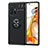 Coque Ultra Fine Silicone Souple Housse Etui avec Support Bague Anneau Aimante Magnetique SD2 pour Xiaomi Mi 11T 5G Noir