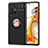 Coque Ultra Fine Silicone Souple Housse Etui avec Support Bague Anneau Aimante Magnetique SD2 pour Xiaomi Mi 11T 5G Or et Noir