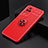 Coque Ultra Fine Silicone Souple Housse Etui avec Support Bague Anneau Aimante Magnetique SD2 pour Xiaomi Poco F4 5G Rouge