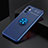 Coque Ultra Fine Silicone Souple Housse Etui avec Support Bague Anneau Aimante Magnetique SD2 pour Xiaomi POCO M3 Pro 5G Bleu