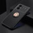 Coque Ultra Fine Silicone Souple Housse Etui avec Support Bague Anneau Aimante Magnetique SD2 pour Xiaomi Poco M4 5G Or et Noir