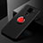 Coque Ultra Fine Silicone Souple Housse Etui avec Support Bague Anneau Aimante Magnetique SD2 pour Xiaomi Redmi 10X 4G Rouge et Noir