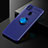 Coque Ultra Fine Silicone Souple Housse Etui avec Support Bague Anneau Aimante Magnetique SD2 pour Xiaomi Redmi 9 Activ Bleu