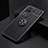 Coque Ultra Fine Silicone Souple Housse Etui avec Support Bague Anneau Aimante Magnetique SD2 pour Xiaomi Redmi K40S 5G Noir