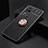 Coque Ultra Fine Silicone Souple Housse Etui avec Support Bague Anneau Aimante Magnetique SD2 pour Xiaomi Redmi K40S 5G Or et Noir