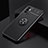 Coque Ultra Fine Silicone Souple Housse Etui avec Support Bague Anneau Aimante Magnetique SD2 pour Xiaomi Redmi Note 10 5G Noir