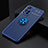 Coque Ultra Fine Silicone Souple Housse Etui avec Support Bague Anneau Aimante Magnetique SD2 pour Xiaomi Redmi Note 11 Pro+ Plus 5G Bleu