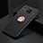 Coque Ultra Fine Silicone Souple Housse Etui avec Support Bague Anneau Aimante Magnetique SD2 pour Xiaomi Redmi Note 9 5G Or et Noir